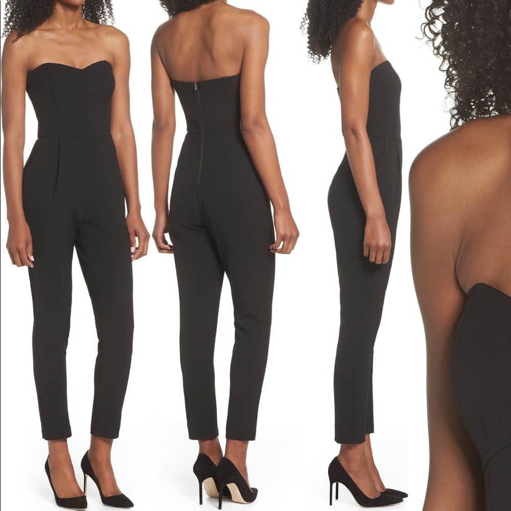 Strapless Black Jumpsuit Sz. S